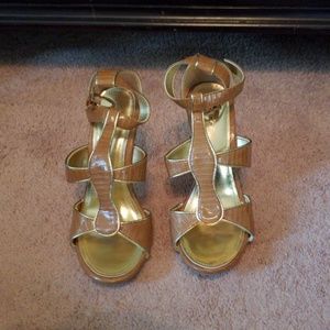 Gold heels